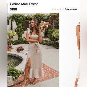 Show Me Your Mumu- Claire MIDI Dress in Show Me The Ring Luxe Satin